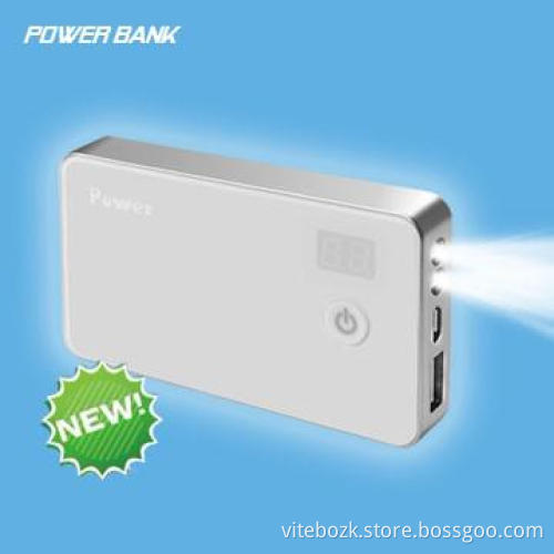 promotion small Gift Portable Battery Charger 4000mAh with Torch